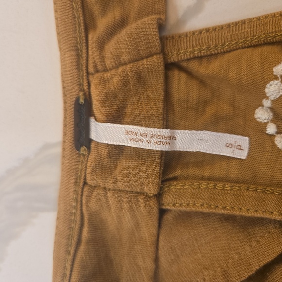 Free People Cotton Keyhole Embroidered Boho Cottagecore Maxi Dress Small - Picture 8 of 9